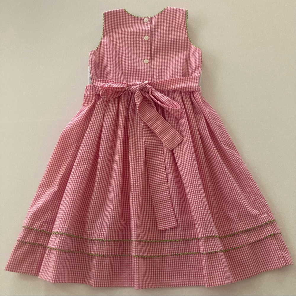 Anavini Girls 5 Popsicles Pink Smocked Dress Spring Summer - Picture 7 of 11